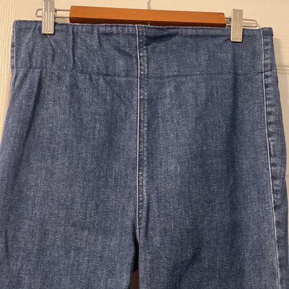 Show Me Your Mumu Blue Pull On Flair Jeans! Size Large - Picture 2 of 11